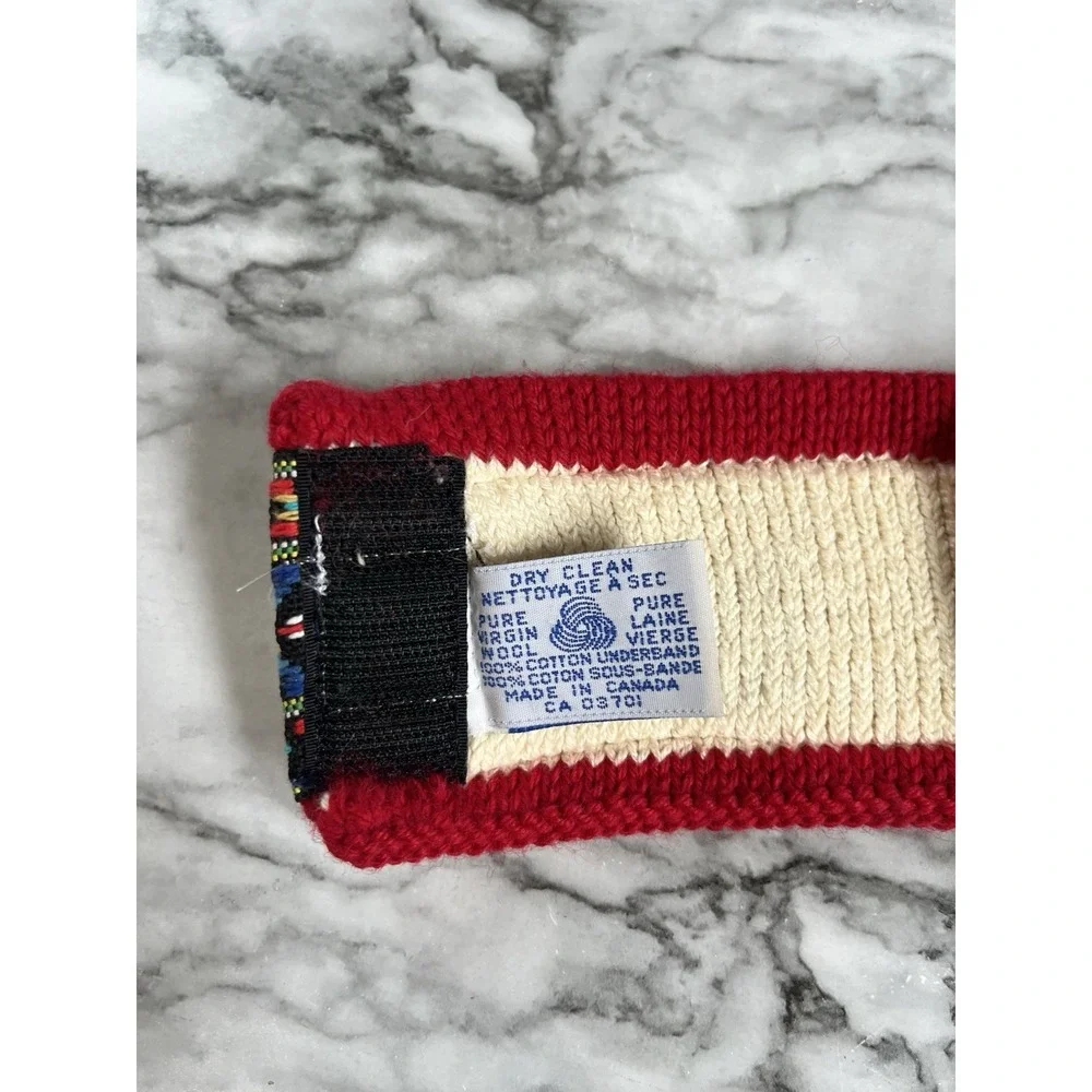 Murray Merkley Vtg Wool Headband Southwest Print Made In Canada